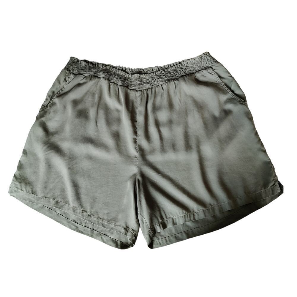 CASLON Pull On Olive Green Shorts Plus Size 2X Tencel Lyocell Casual Summer